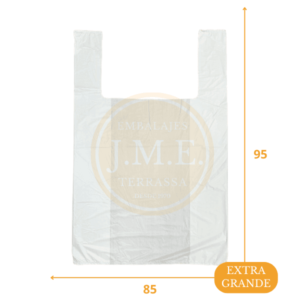 Bolsas de plástico camiseta 85x95 grandes