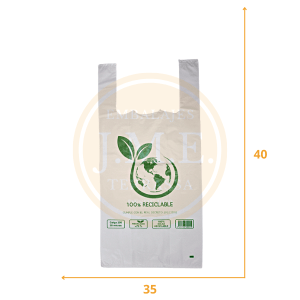Bolsas de plástico camiseta 35x40 personalizables a peso