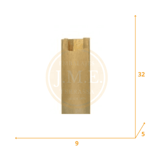 Bolsas kraft pequeñas para bocadillos 9+5x32
