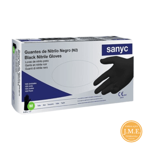 Guantes de nitrilo negros por mayor
