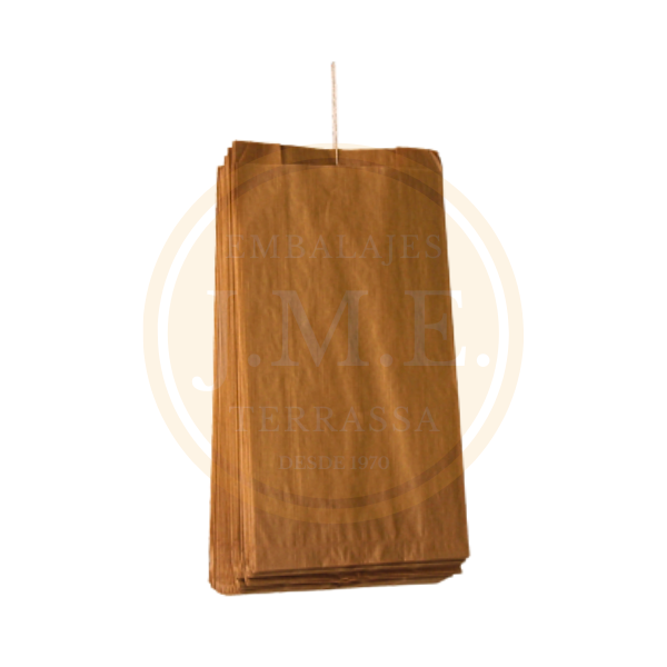 Bolsas papel kraft con cordel para colgar