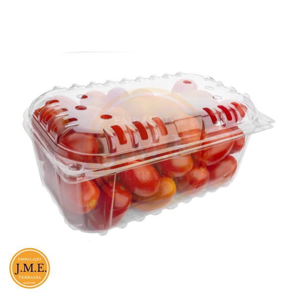 Cesta plástico con tapa para fruta