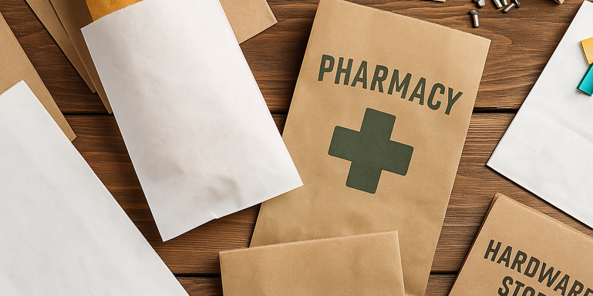 Bolsas de papel kraft sin asas para comercios ecológicas, resistentes y personalizables