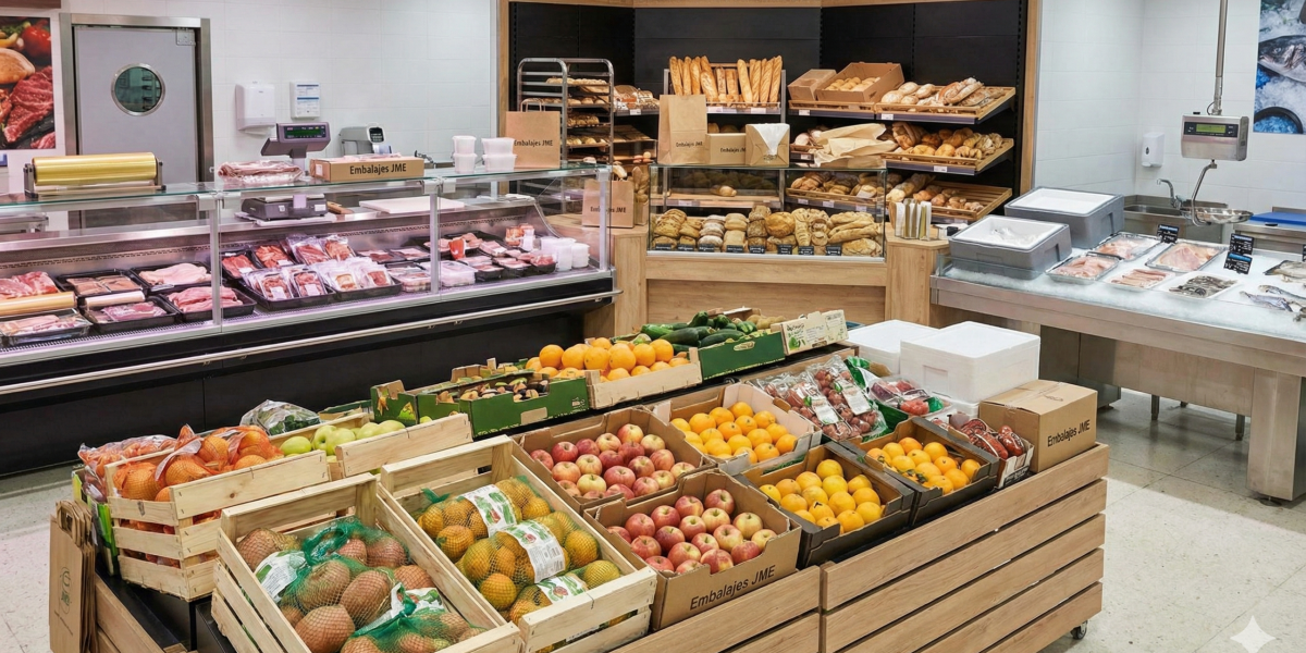Qué tipo de embalaje necesita cada sección de un supermercado
